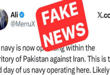 Le ministère de l’Information rejette l’allégation selon laquelle la marine américaine mènerait des opérations contre l’Iran depuis le Pakistan