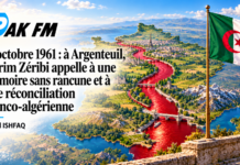 17 octobre 1961 : à Argenteuil, Karim Zéribi appelle à une mémoire sans rancune et à une réconciliation franco-algérienne